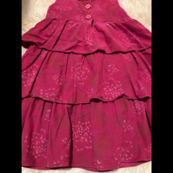 Penelope Mack Pink Ruffled Corduroy Dress: Size 6X - Picture 3 of 7